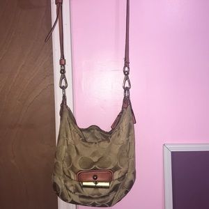 Coach Crossbody Pink and Brown bag